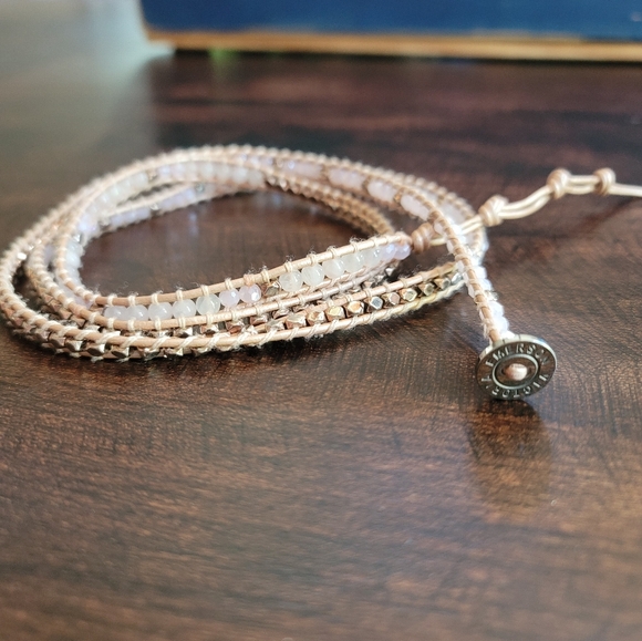 Victoria Emerson Jewelry - Victoria Emerson Wrap Bracelet - length 37 inches Pink, white, rose gold